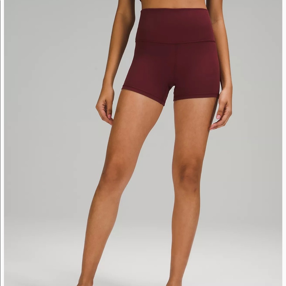 Red merlot 4 inch Wunder Train shorts